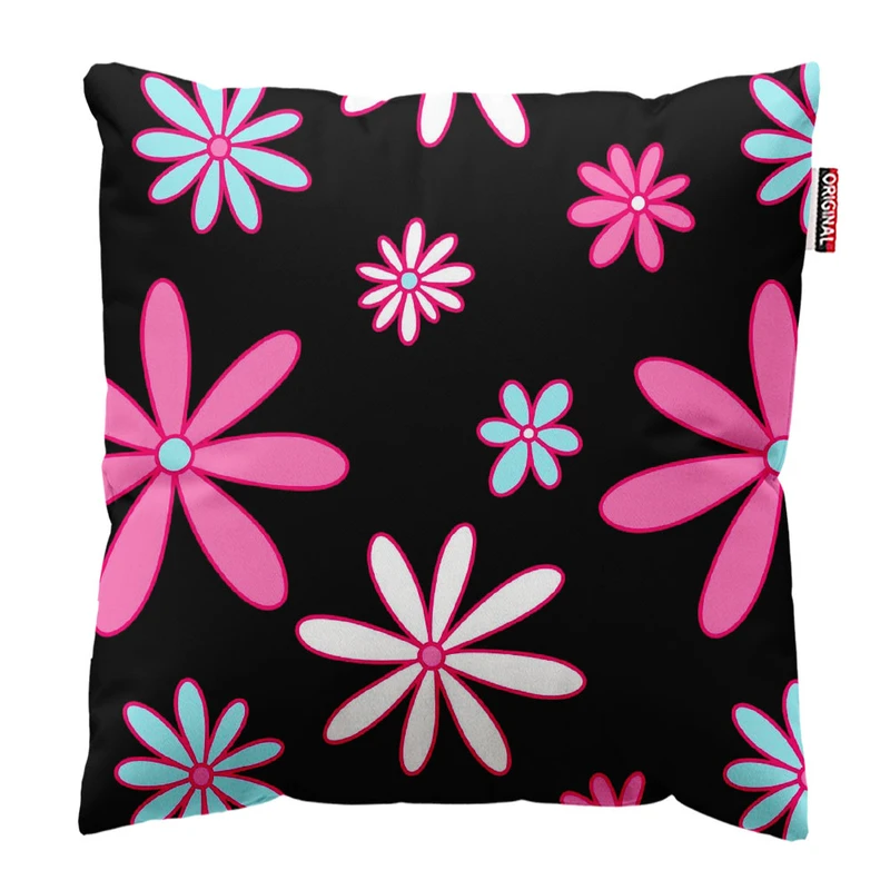   کوسن پاد آفرین طرح گل کد 3824 سایز 30*30 سانتی متر