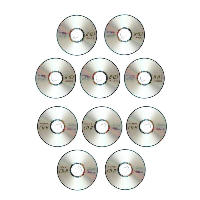 سی دی خام سونی مدل CD-R کد MA001 بسته 10 عددی