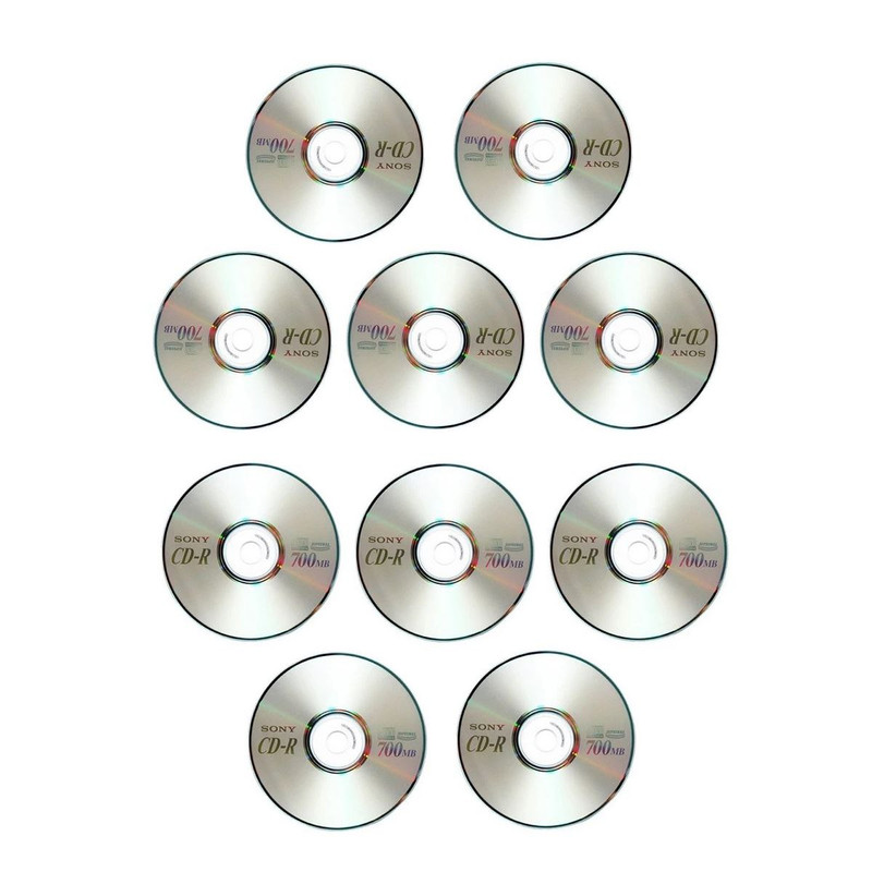 سی دی خام سونی مدل CD-R کد MA001 بسته 10 عددی