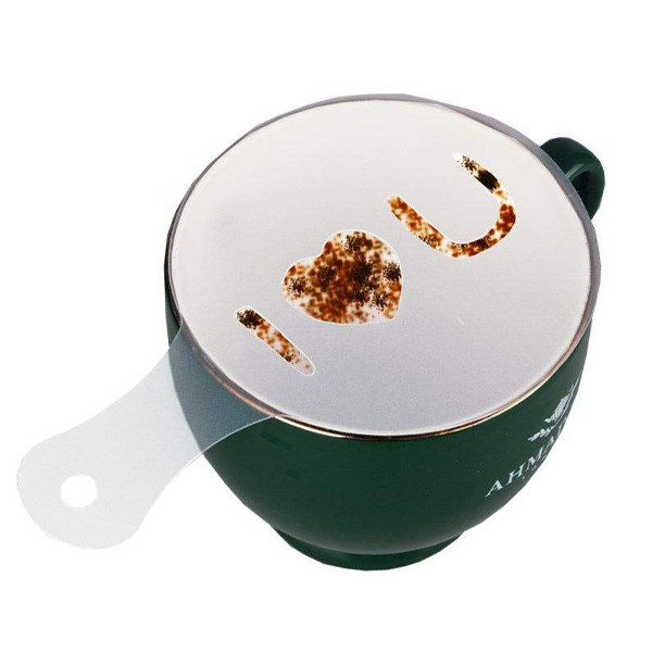 شابلون تزئینی قهوه کد B1 مجموعه 8 عددی