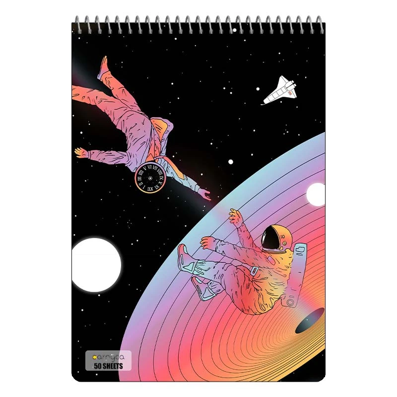 دفتر نقاشی 50 برگ سیمی کارنیکا طرح فضا Space کد 67882