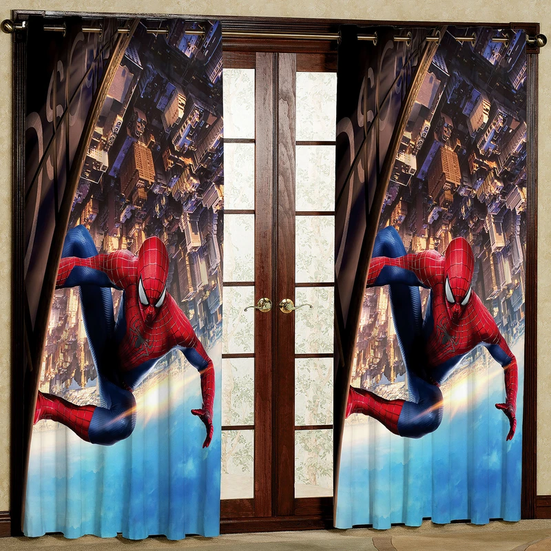 پرده مدل مردعنکبوتی هازان پانچی کد 2001 سایز 140x200 سانتی متر