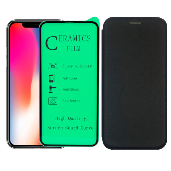 کیف کلاسوری بلوفاکس مدل BMGNT-CER1 مناسب برای گوشی موبایل اپل IPHONE 11 PRO به همراه محافظ صفحه نمایش