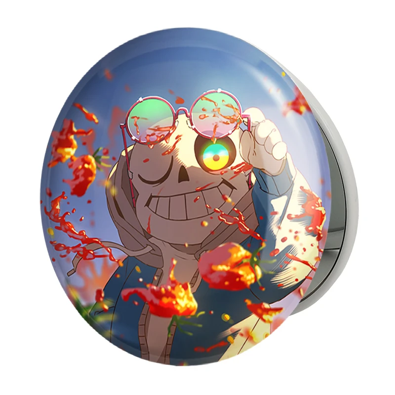 آینه جیبی خندالو طرح بازی آندرتیل (Undertale) مدل تاشو کد 31791