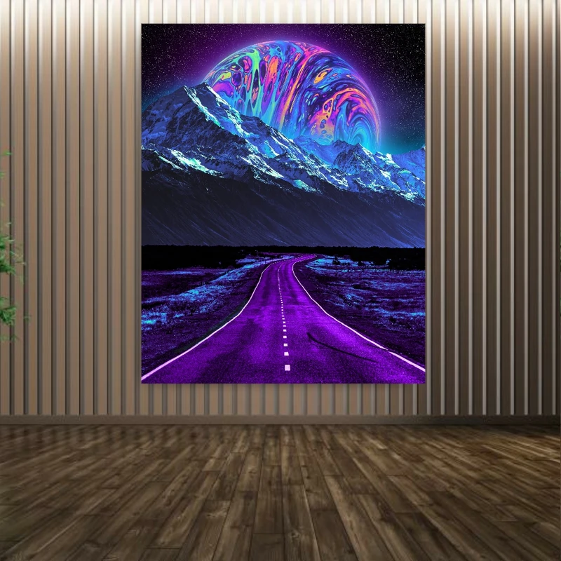 پوستر پارچه ای طرح سیاره منظومه شمسی مدل black hole کد PP14969