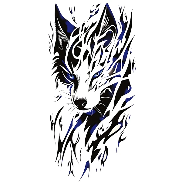   استیکر پارچه و لباس پاد آفرین طرح گرگ کد 2596