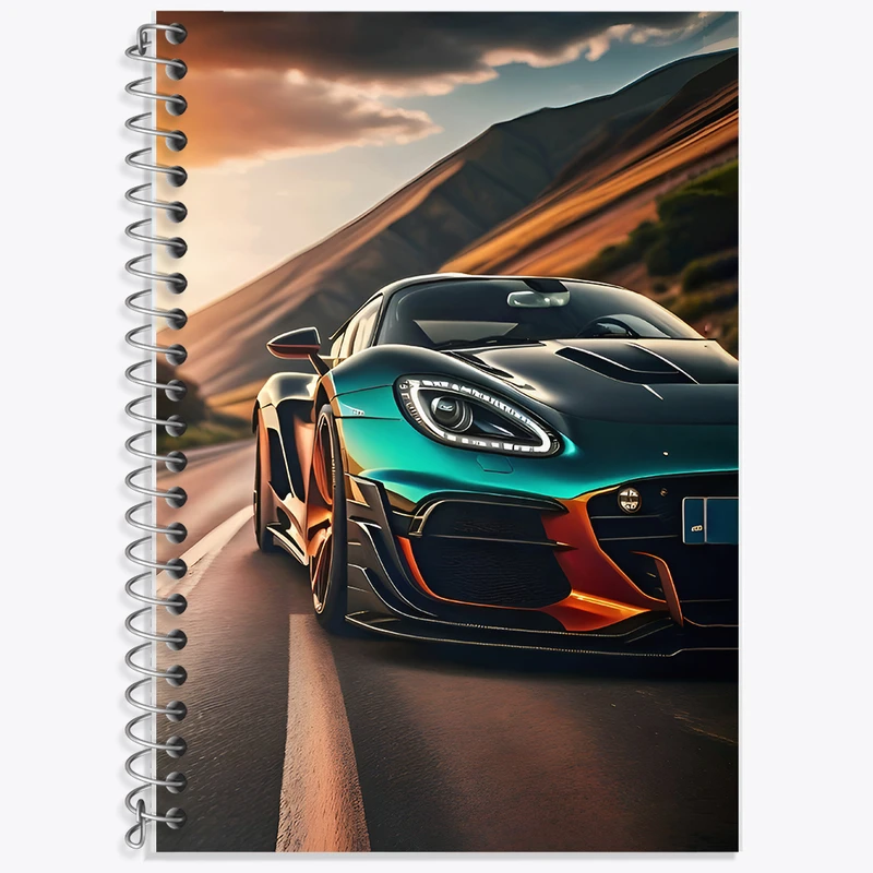 دفتر نت موسیقی 50 برگ خندالو طرح ماشین اسپرت کد F7064