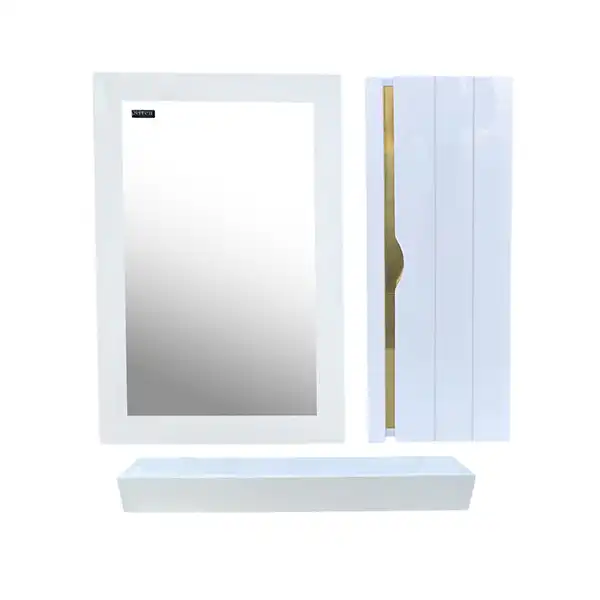 ست کابینت و روشویی سیتکا مدل GL-004/60 به همراه آینه و باکس و اتاژور