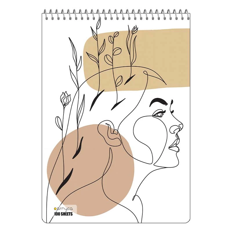 دفتر شطرنجی 100 برگ کارنیکا طرح مینیمال Minimal کد 98726