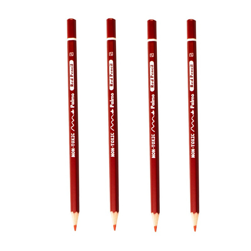 مداد قرمز پالمو کد 007 بسته 4 عددی