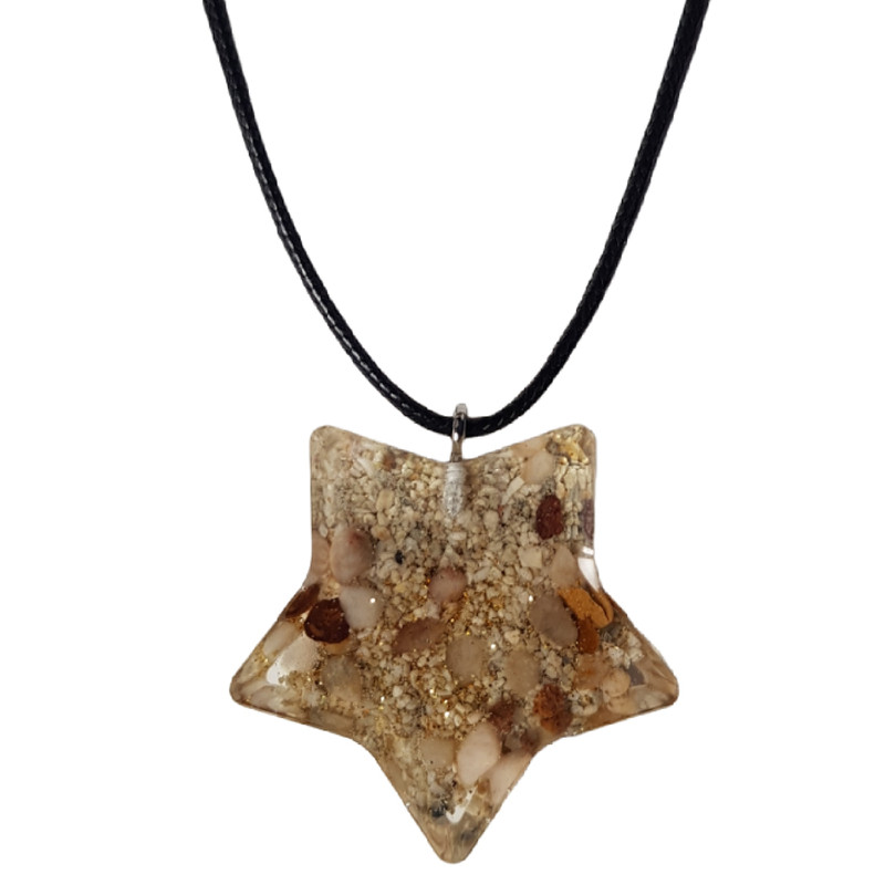 گردنبند دخترانه مدل رزینی ستاره