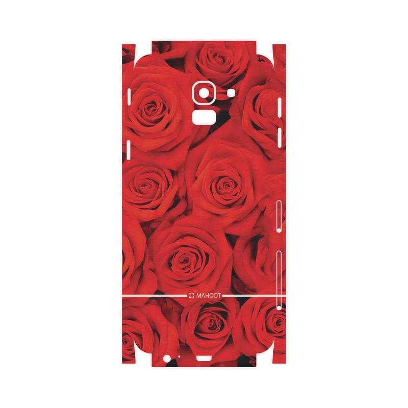 برچسب پوششی ماهوت مدل Red-Flower-FullSkin مناسب برای گوشی موبایل سامسونگ Galaxy J6