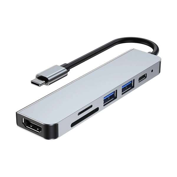هاب 6 پورت USB-C مدل HDTV4K هاب 6 پورت USB-C مدل HDTV4K