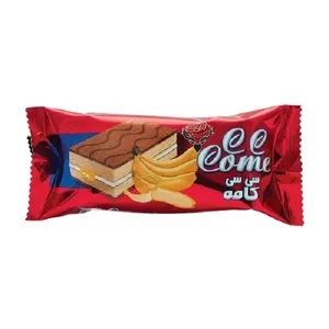 کیک لایه ای سی سی کامه با طعم موز آدرین - 48 گرم بسته 18 عددی