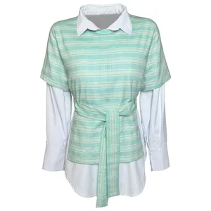 ست شومیز و سارافون زنانه کد 5059