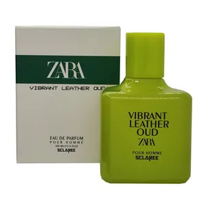 ادوپرفیوم مردانه اسکلاره مدل Vibrant Leather Oud zara با رایحه گرم حجم 100 میلی لیتر