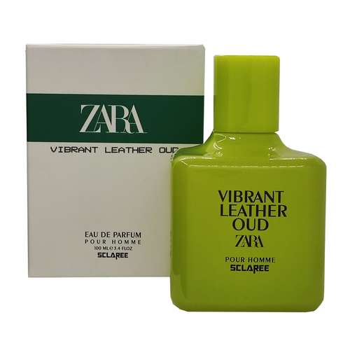 ادوپرفیوم مردانه اسکلاره مدل Vibrant Leather Oud zara با رایحه گرم حجم 100 میلی لیتر