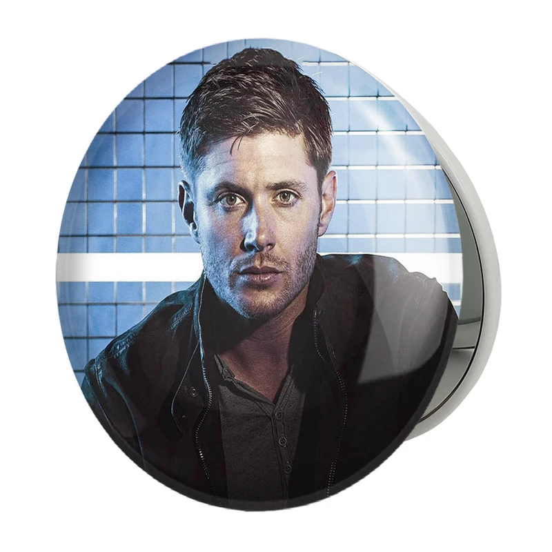 آینه جیبی خندالو طرح دین وینچستر سریال سوپرنچرال Supernatural مدل تاشو کد 24526 