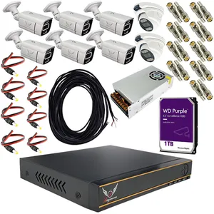 Raymoon Security Camera Security System Pack Model 2 Megapixel Code RP-2M-8C-02