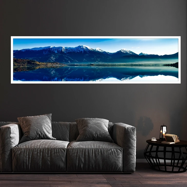 تابلو بکلیت طرح منظره دریاچه مدل کشیده W-7597