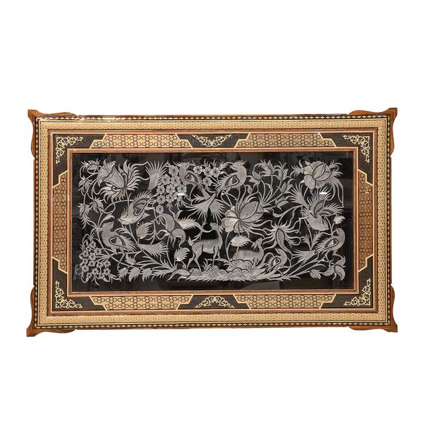 تابلو قلمزنی مسی صنایع دستی فاخر مدل رضوان کد Heaven103p62in8040