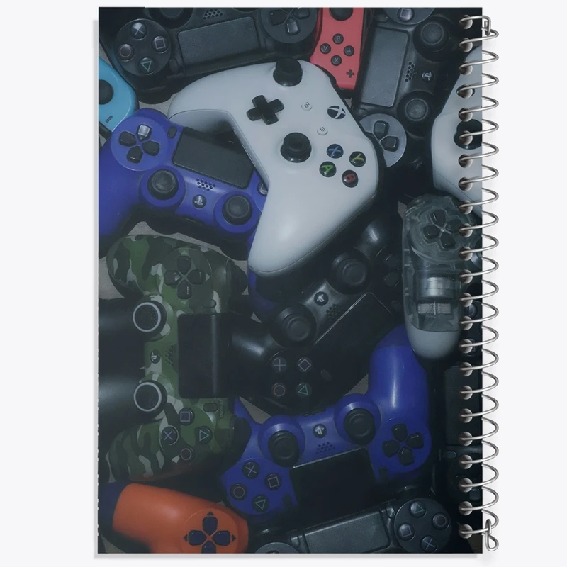 دفتر ژورنال نویسی 50 برگ خندالو مدل نقطه ای طرح گیمر (Gamer) کد F260