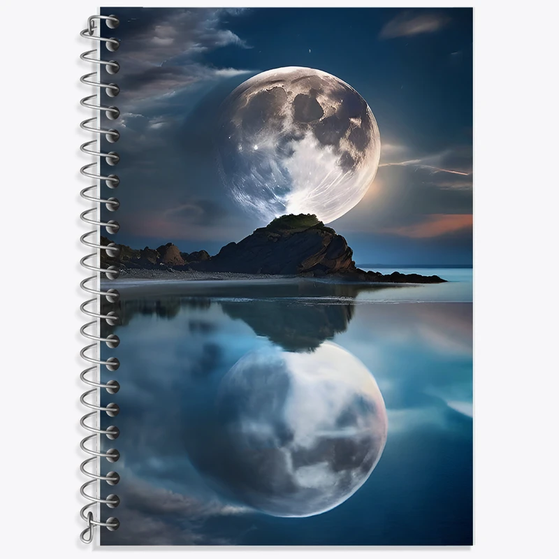 دفتر لغت 50 برگ خندالو طرح ماه کد F7270