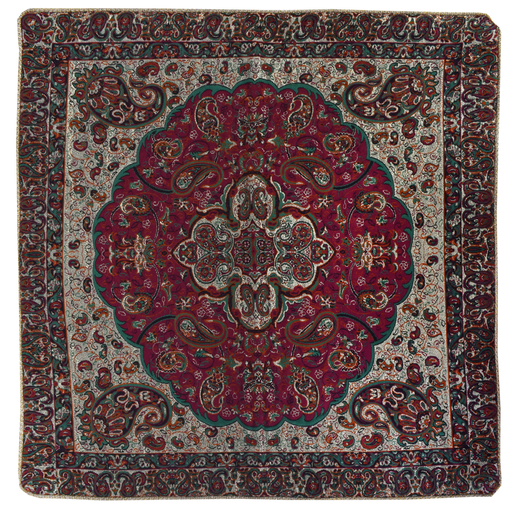 رومیزی ترمه طرح نسترن مدل ZRSHI60/60CH