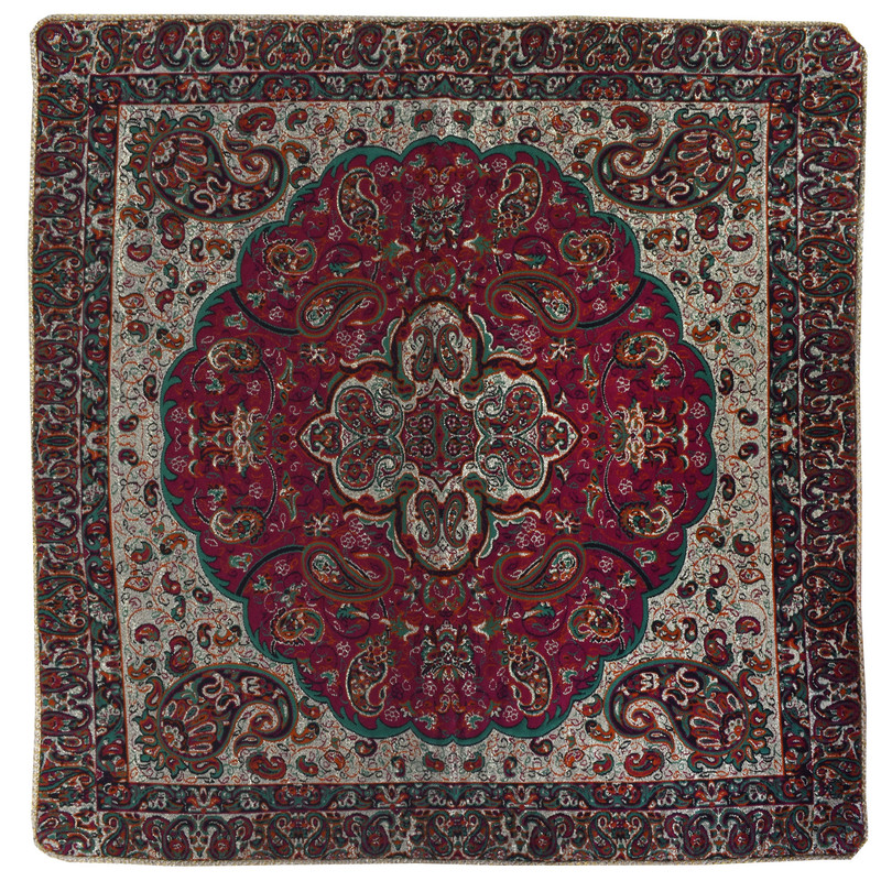 رومیزی ترمه طرح نسترن مدل ZRSHI60/60CH
