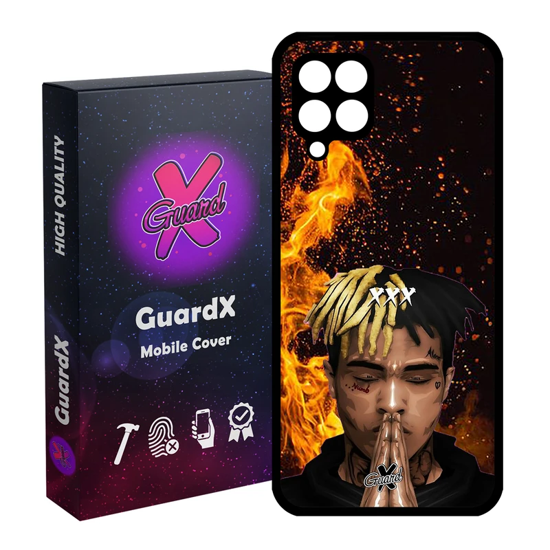 کاور گارد ایکس طرح Tentaction مدل Glass10366 مناسب برای گوشی موبایل سامسونگ Galaxy A12