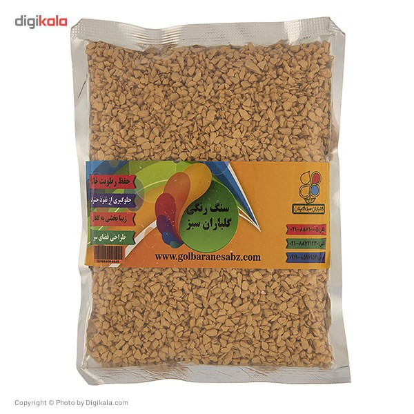 سنگ رنگی متالیک سایز 1 گلباران سبز بسته 500 گرمی سنگ رنگی متالیک سایز 1 گلباران سبز بسته 500 گرمی