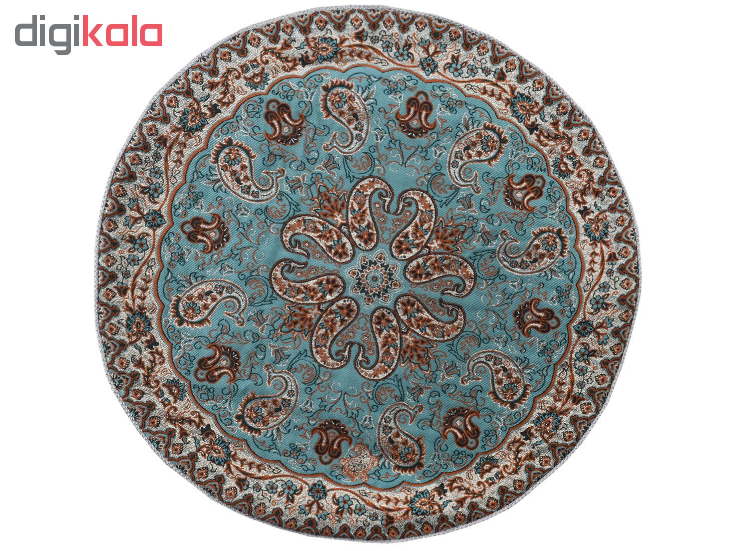 رومیزی ترمه طرح نسترن مدل SABZABI50/50