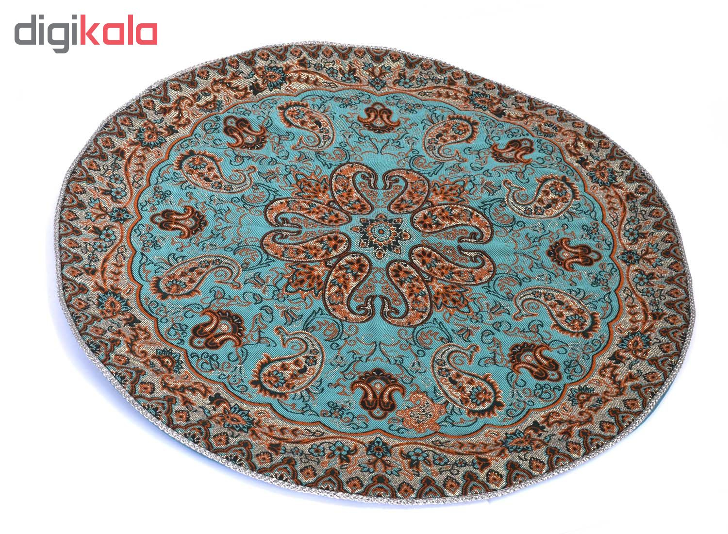 رومیزی ترمه طرح نسترن مدل SABZABI50/50