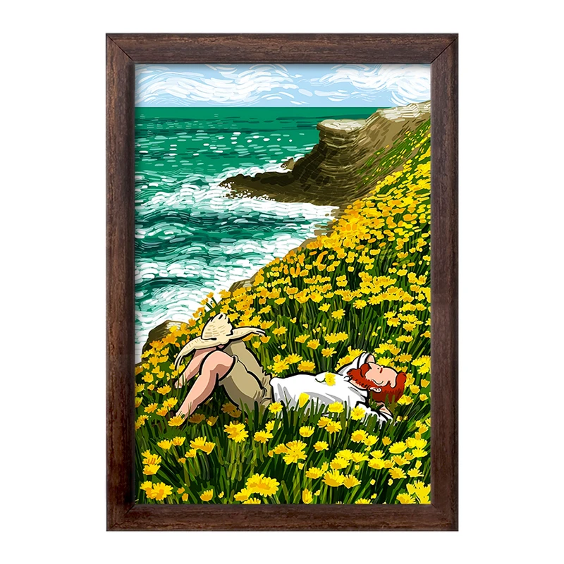 تابلو خندالو طرح ونسان ونگوگ کد F6495