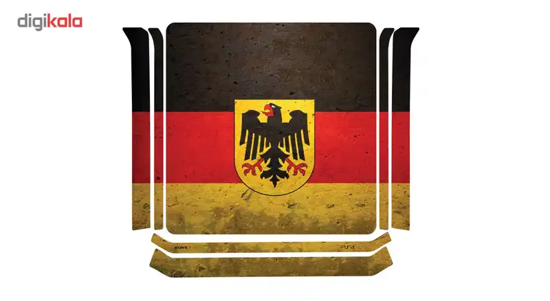 برچسب افقی پلی استیشن 4 اسلیم گراسیپا طرح Germany
