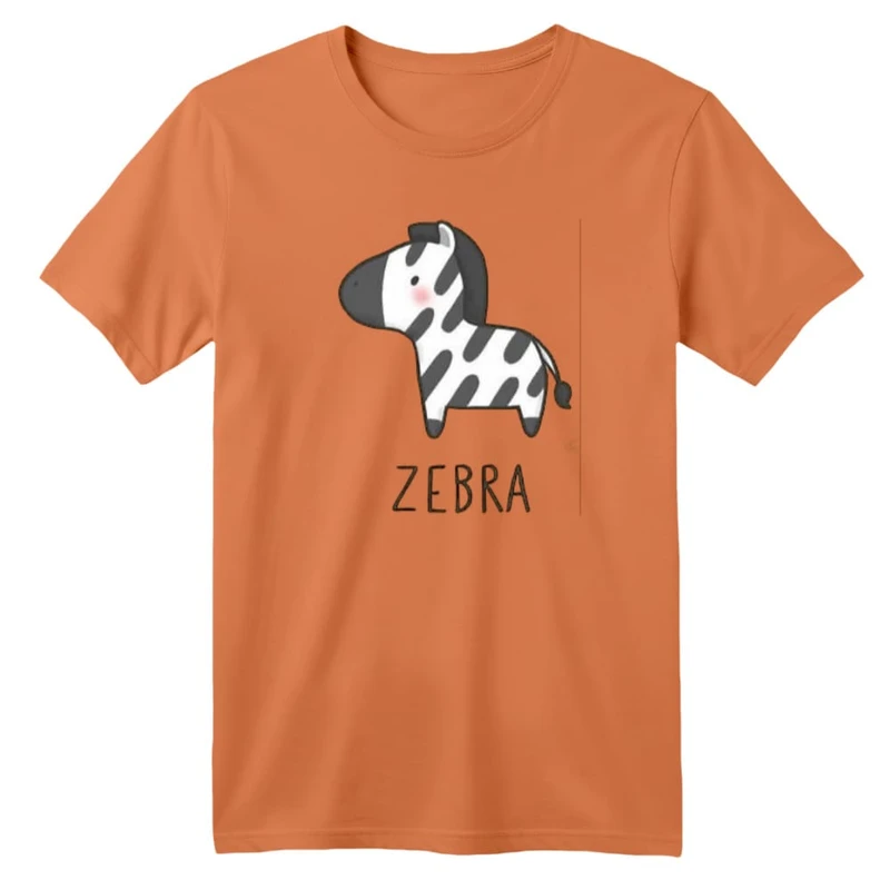 تی شرت آستین کوتاه بچگانه مدل گورخر کد ۳