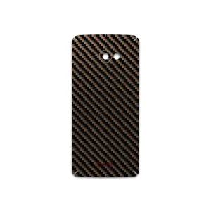 MAHOOT Glossy-Brown-Fiber Cover Sticker for HTC Butterfly S