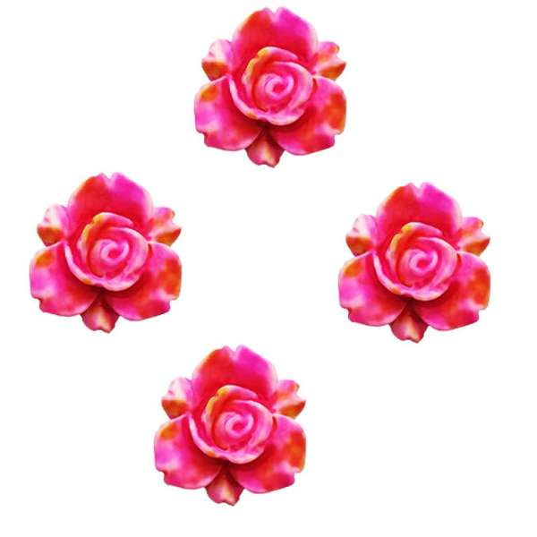 مهره مدل گل رز کد MO 132 مجموعه  4 عددی