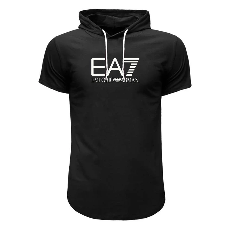تی شرت کلاه دار مردانه مدل EA7 8011