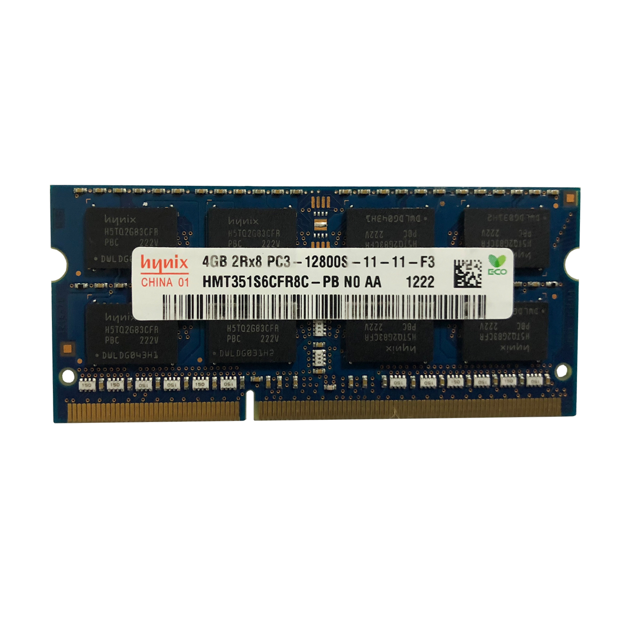 رم لپ تاپ DDR3 تک کاناله ۱۶۰۰ مگاهرتز CL11  هاینیکس مدل  PC3 ظرفیت 4 گیگابایت 