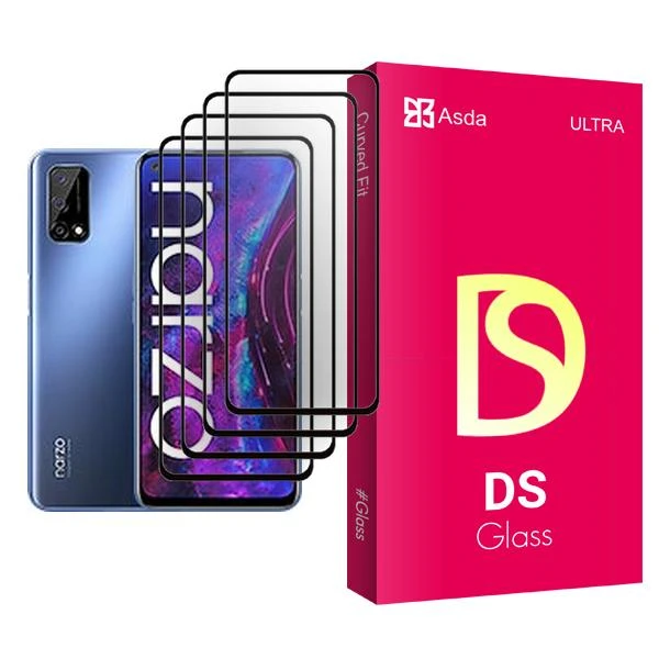 محافظ صفحه نمایش آسدا مدل DS Glass MIX004 مناسب برای گوشی موبایل ریلمی Narzo 30 Pro 5G بسته چهار عددی