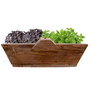 مجموعه آماده کاشت سبزیجات گلدونه مدل چهارگوش