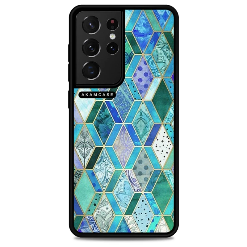 کاور آکام مدل AMC-WSGS21U-MOSAIC-19 مناسب برای گوشی موبایل سامسونگ Galaxy S21 Ultra