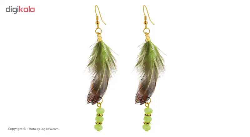 گوشواره زنانه بهار گالری مدل پر طبیعی کد GB207083