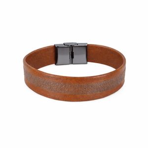 دستبند مردانه چرم یلسان مدل جاسمین کد 150-MC-02