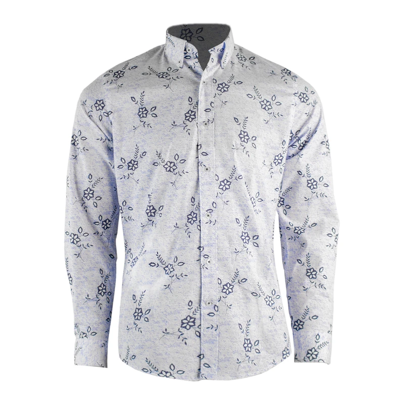 پیراهن آستین بلند یقه برگردان مردانه مدل 09