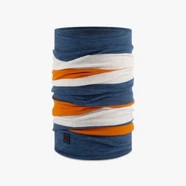 دستمال سر و گردن باف مدل merino move steel blue