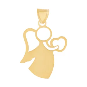 آویز گردنبند طلا 18 عیار زنانه قیراط طرح فرشته کد GH4689