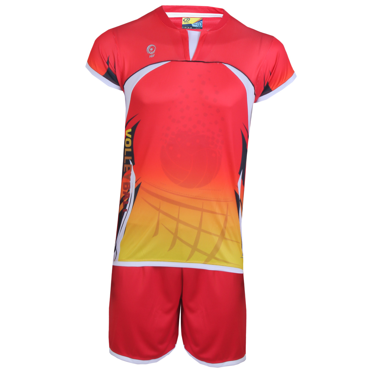 پیراهن و شورت ورزشی مردانه هدف اسپرت مدل لیگا HDF05 رنگ قرمز