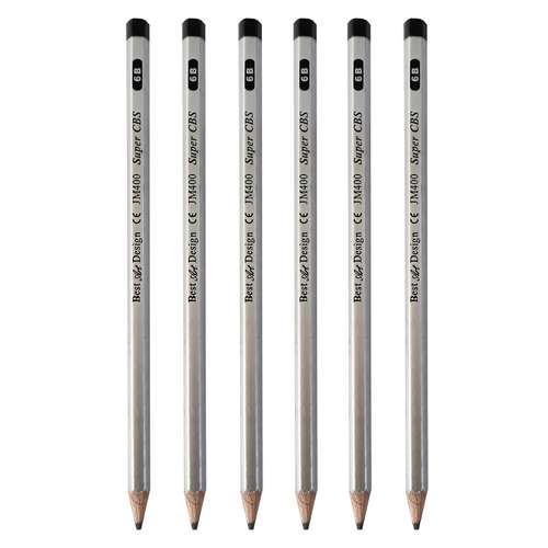 مداد طراحی سی بی اس مدل JM400-B6 بسته 6 عددی